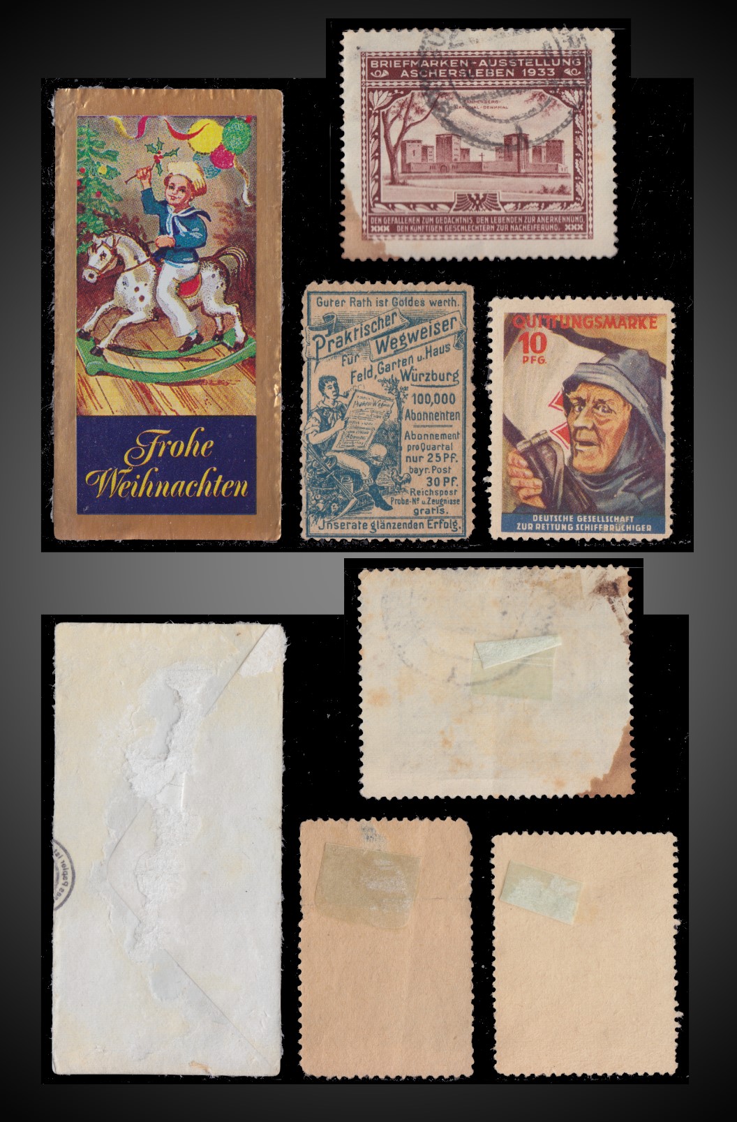 1900 To 1933 Germany Small Lot Cinderella Briefmarken Ausstellung